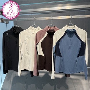 DESCENTE迪桑特2025秋冬女士吸湿速干半拉链长袖 D5432TTL41 针织衫