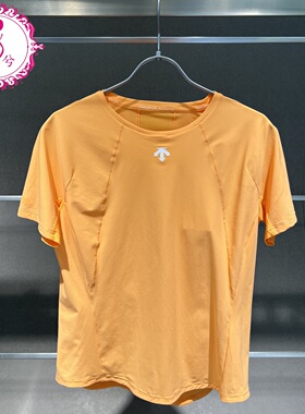 DESCENTE迪桑特2025秋女士速干时尚运动短袖针织衫T恤D5332RTS02