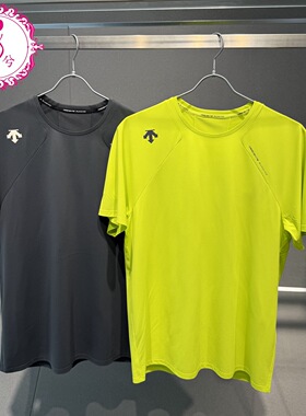 DESCENTE迪桑特2025夏季男士健身运动F360吸湿速干短袖D5331RTS44