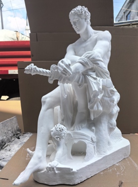 战神阿瑞斯全身石膏像高90cm雕塑绘画写生素描艺术画室石膏装饰