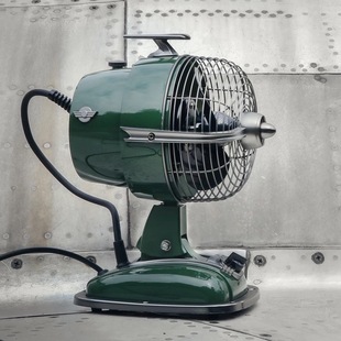 IMASU复古电风扇家用静音台式 空气循环扇飞机头电扇摇头怀旧台扇