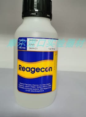 Reagecon PH校准液 缓冲液 1050525 PH5.00 500ml 室温 原装现货