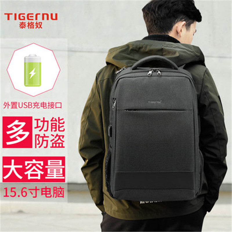 笔记本背包泰格奴双肩电脑包商务