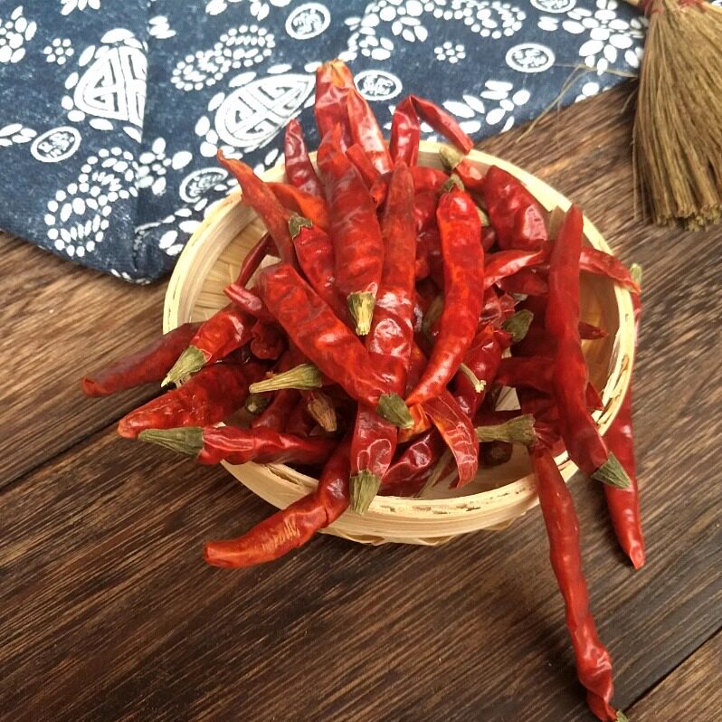 印度红辣椒魔鬼变态辣小尖椒干超辣四川湖南味五香调味料批 500G