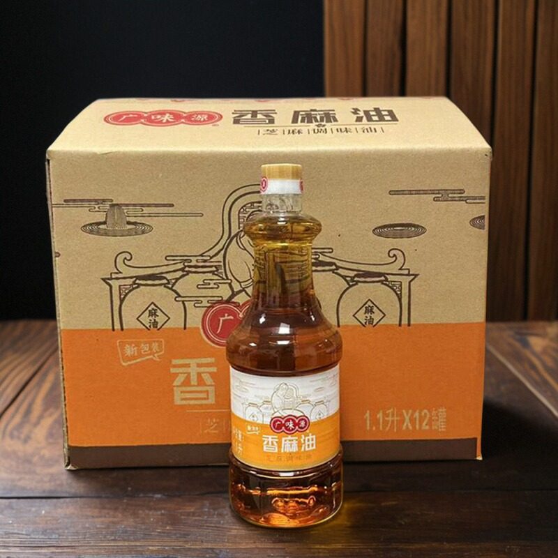广味源香麻油1.1LX12瓶/整箱一滴香芝麻调味砂锅炒菜-广东省包邮,粮油调味/速食/干货/烘焙,香油,淘宝优惠券,粉丝福利购,淘宝优惠卷