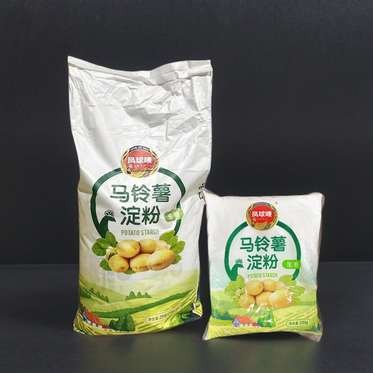 凤球唛马铃薯淀粉2.5KGX10包/件勾芡腌肉油炸生粉芡粉土豆粉