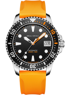 海鸥表海洋系列运动潜水自动机械表ST21日历时尚自动机械表男6205