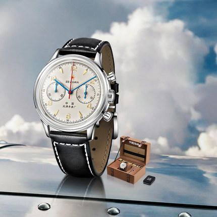 官方海鸥手表1963时代版经典复刻计时码表飞行员手动机械表男表