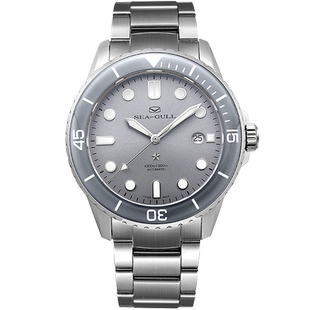 海鸥表海洋系列300M潜水运动机械表男女腕表日历钢带情侣手表7050