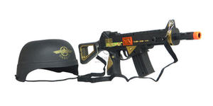 六一幼儿园表演道具枪 震动火石枪 儿童玩具冲锋枪背带 游戏表演