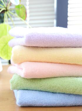 【福缘爱家居】韩国进口嘉帛瑞儿爱恋柔肤毛巾无捻纱素色柔软亲肤