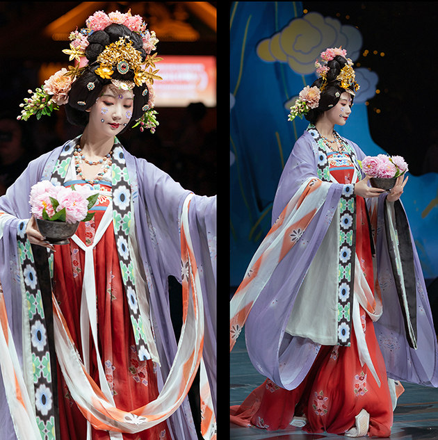 [HELU] HANFU - DUNHUANG 벽화는 당나라 기증자의 중국 의상을 복원합니다 - [XIANHUI]
