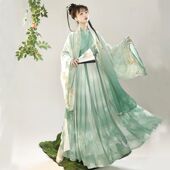 古典舞演出服女成人飘逸中国风成人扇子舞舞蹈服成人古筝表演服装