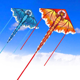 新款潍坊翼龙风筝儿童卡通三角风筝微风易飞