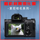 钢化膜高清A7R2 A7R3 R4屏幕膜A7C 适用索尼ZVE10二代 A7S3 ZV1