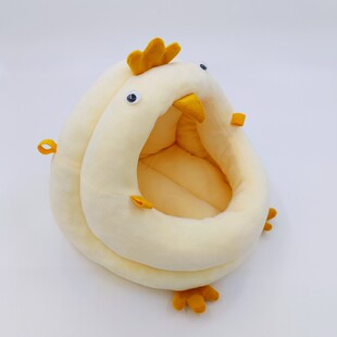 现货小黄鸡棉窝保暖垫子可换洗柔软细腻狐獴龙猫荷兰猪兔子松鼠