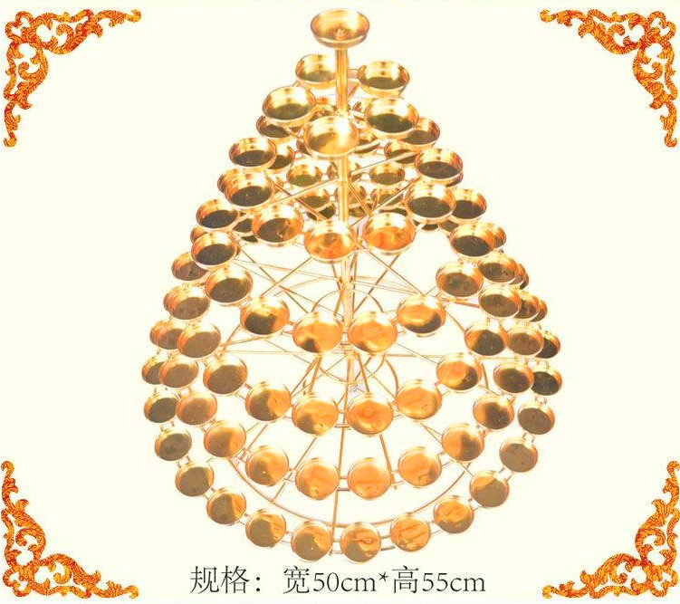 七层108盏镀金佛堂寺院包邮供灯