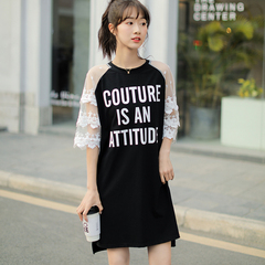Short sleeve T-shirt dress with loose style in summer