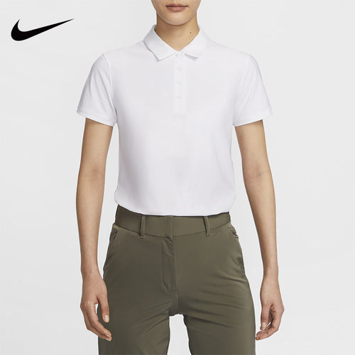 Nike耐克女子25年夏季款高尔夫POLO衫运动休闲短袖T恤上衣FQ1575