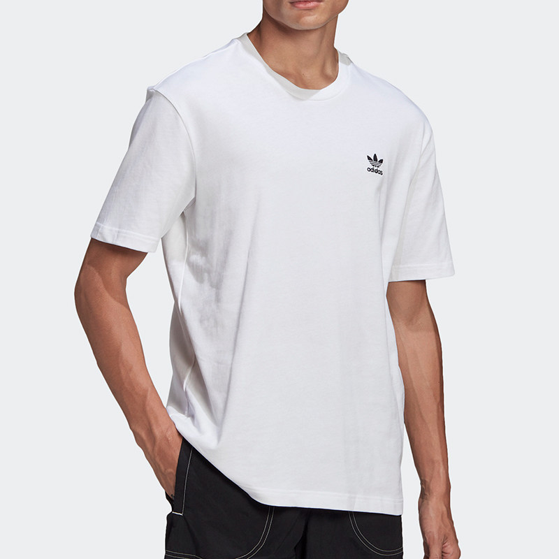 Adidas三叶草圆领跑步短袖