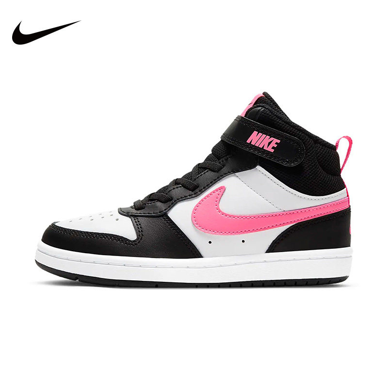 Nike耐克女童鞋魔术贴高帮