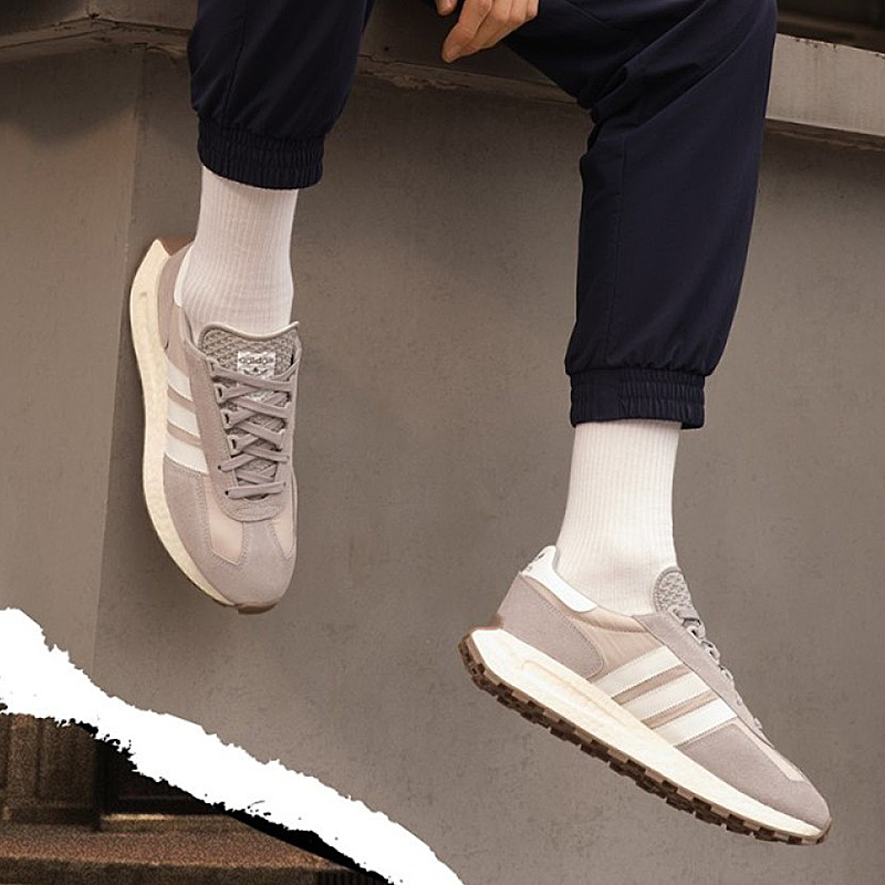 阿迪达斯三叶草经典灰男女板鞋