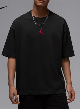 NIKE耐克短袖男Jordan运动训练休闲圆领篮球时尚印花T恤IH0833