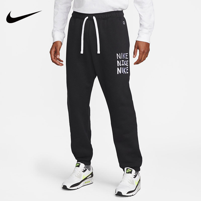 长裤Nike/耐克保暖刺绣宽松