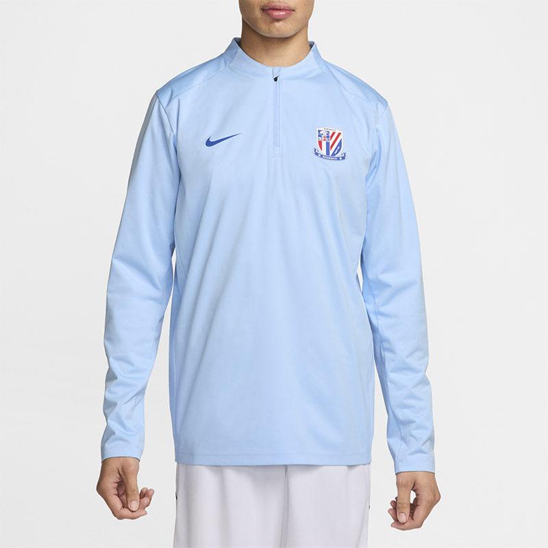 Nike耐克男装上海申花半拉链训练足球服长袖运动上衣IB3672-436