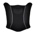 Black Grey Stripe Adult One Size