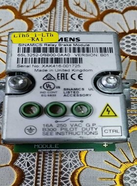 议价6SL32520BB000AA0.抱闸继电器