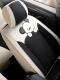 汽车座套全包亚麻座套卡通可爱座垫四季 通用织物透气桨狗座垫