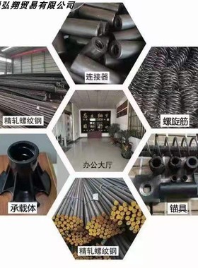 PSB1080预应力精轧螺纹钢筋PSB930锚具32螺旋筋40垫板连接器钢材
