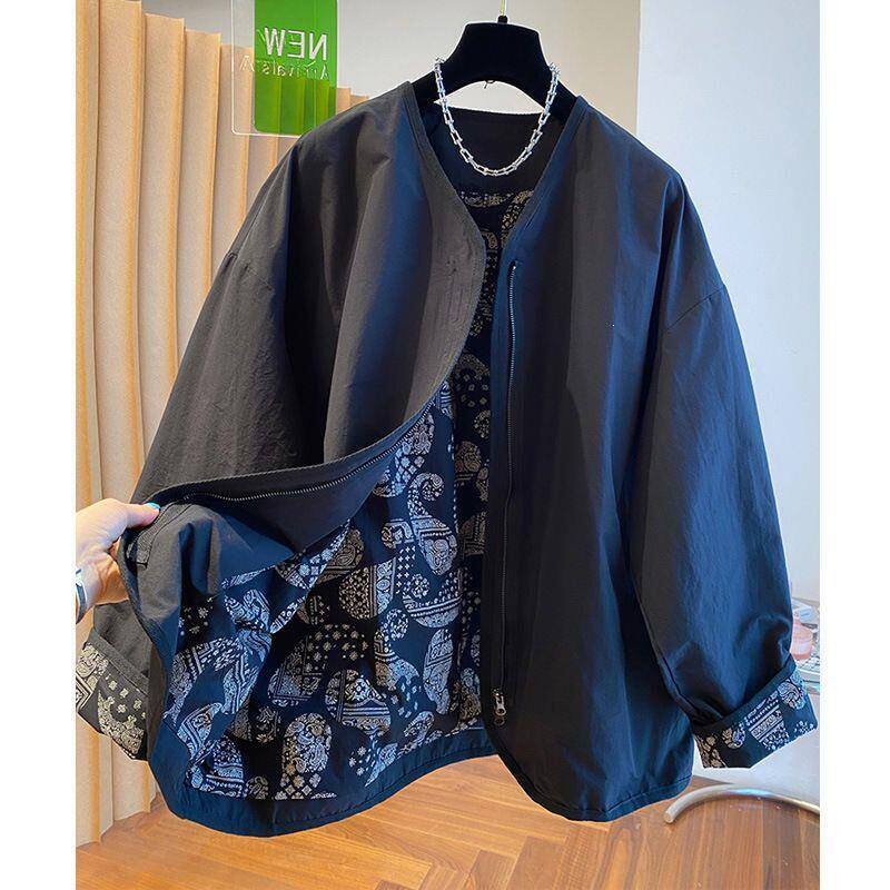 潮流感短款女胖百搭大码外套MM