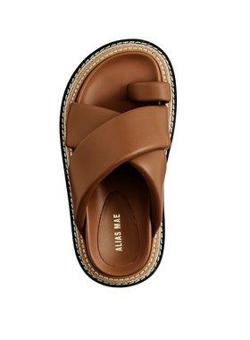 ALIAS MAE现货 ALIASMAE 24 夏季新款交叉带厚底凉鞋拖鞋女