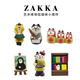 zakka图书馆狐狸猫咪桌面小摆件家居饰品可爱风摆设品小创意 日式