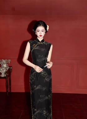 2026夏款时尚改良复合蕾丝女士妈妈旗袍中式连衣裙气质显瘦12695