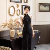 挂脖性感年轻款 改良新中式 日常旗袍裙聚会街拍392643 时尚 2026新款