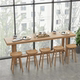 实木吧台桌家用阳台靠窗高脚桌简约现代窄桌酒吧奶茶店桌椅组合