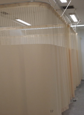 厂家直销医院用隔断帘美容院窗帘养身馆隔帘诊所床位拉帘L型 医用