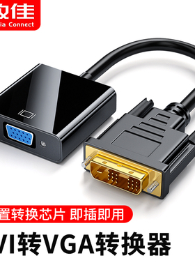 dvi转vga线24+1 18+1显卡转接头电脑转接显示器转换器dvi-d转换头