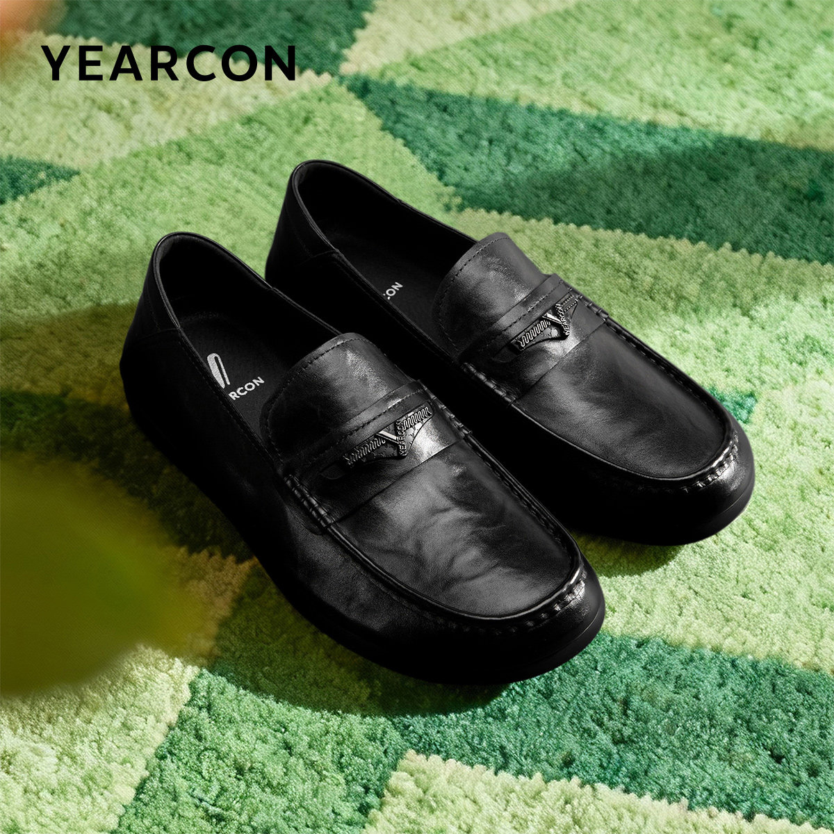 意尔康男鞋2026春季新款低帮单鞋真皮商务休闲皮鞋男士软底乐福鞋