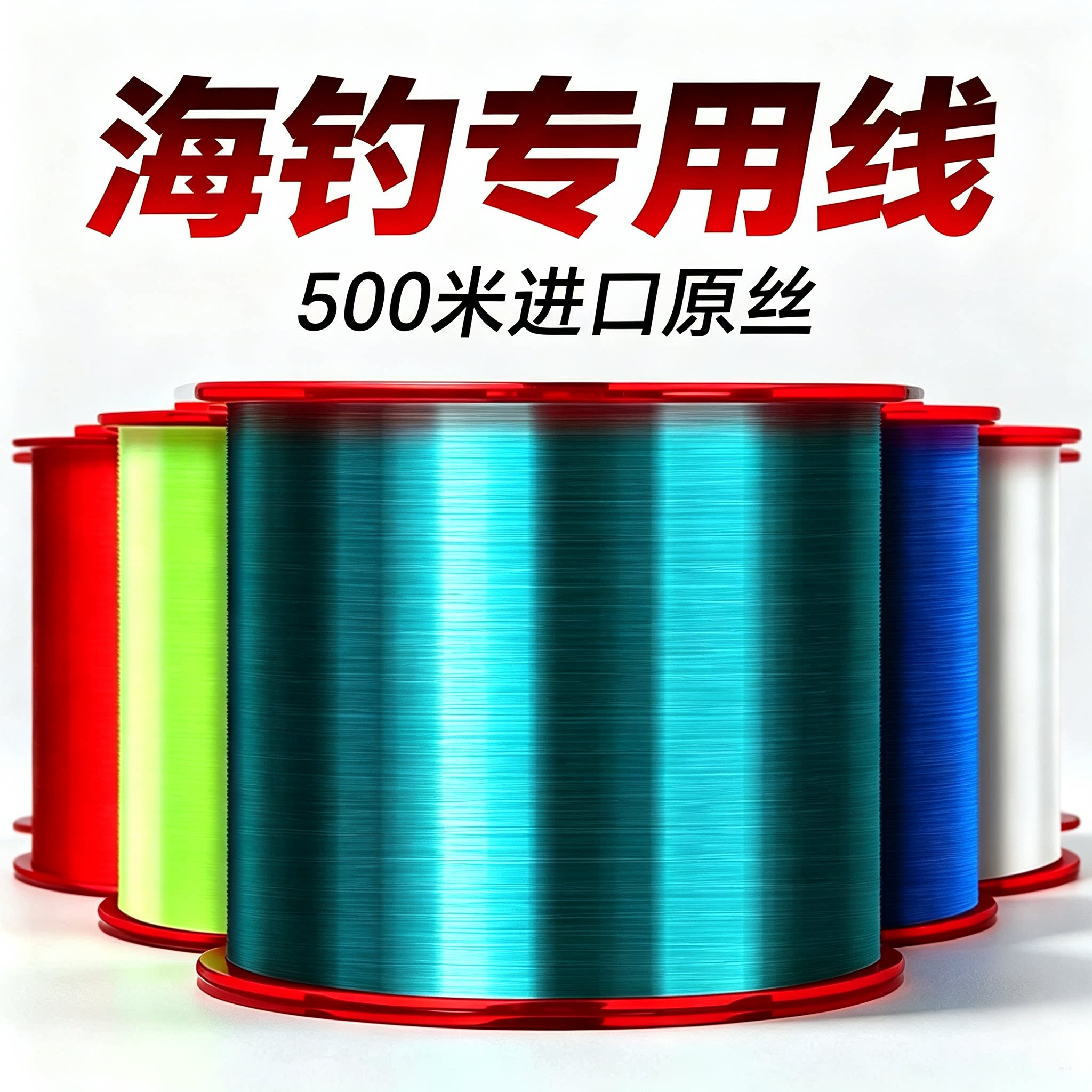 德国进口原丝尼龙线海杆鱼线主线超强拉力子线海竿抛竿路亚钓鱼线
