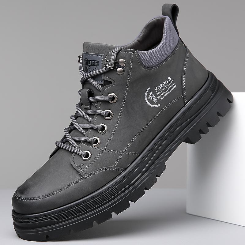 户外真皮男鞋工装2025冬季新款