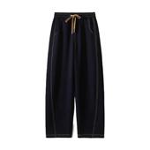 子高腰宽松香蕉长裤 抽绳休闲百搭显瘦裤 女 2024秋新款 JANUARY一月