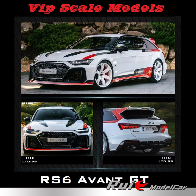 预1:18 Vip Scale Models奥迪RS6 Avant GT限量树脂汽车模型摆件