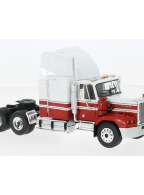 预1:43 IXO GMC 红白色1980卡车头车模收藏摆件