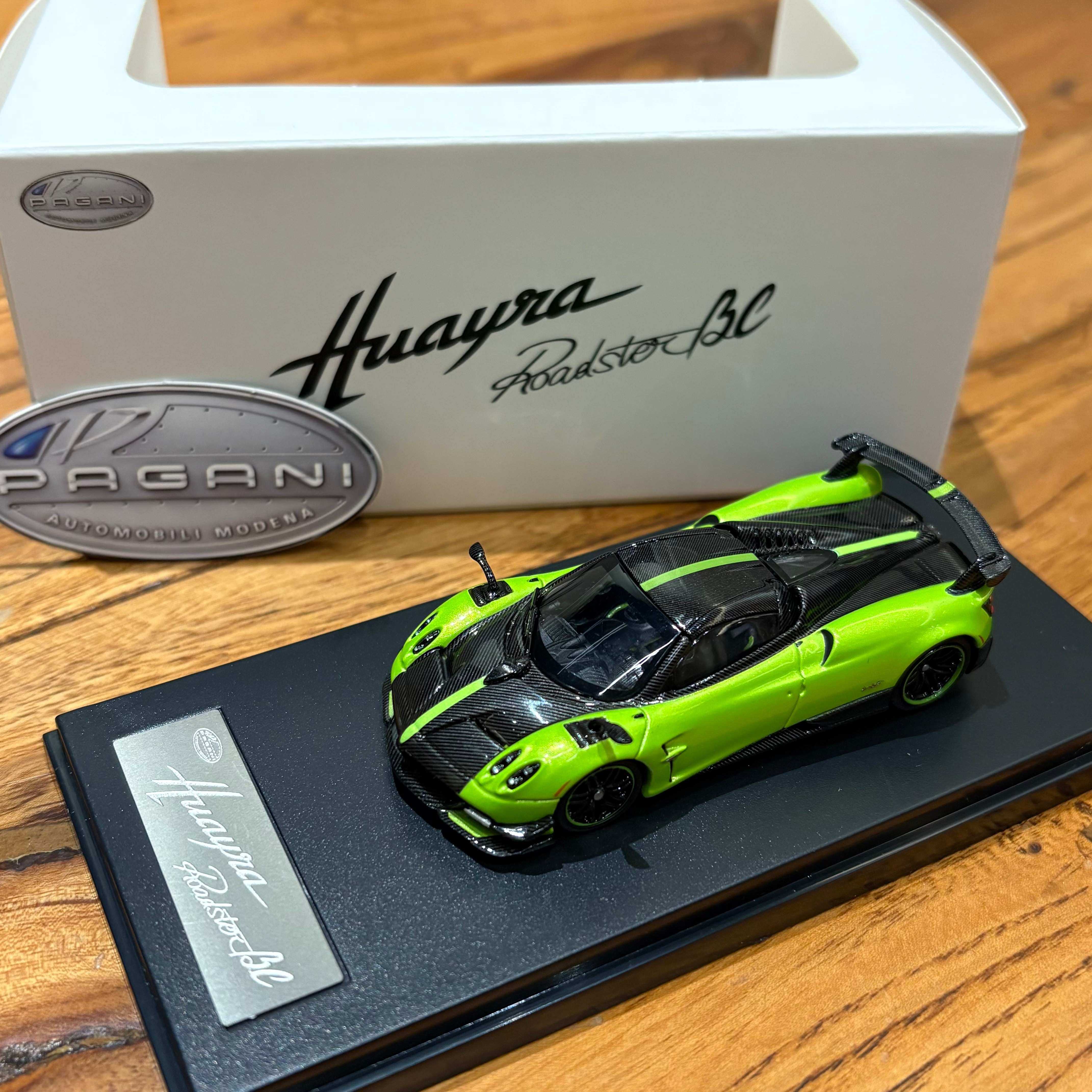 现货1:64 LCD 帕加尼花雅Huayra BC敞篷合金汽车模型收藏摆件