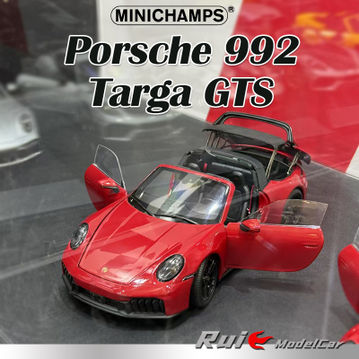 预1:18 迷你切/威尔保时捷992 Targa GTS敞篷合金全开汽车模型