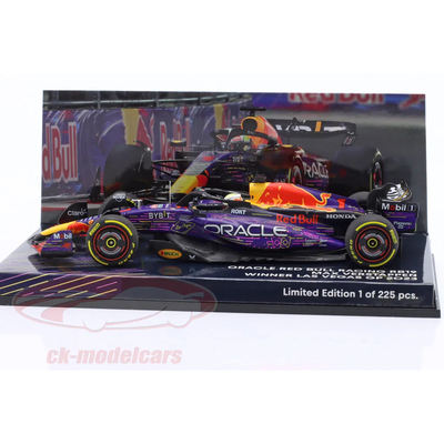 预1:43迷你切 F1红牛RB19#1维斯塔潘2023拉斯维加斯夺冠车模收藏